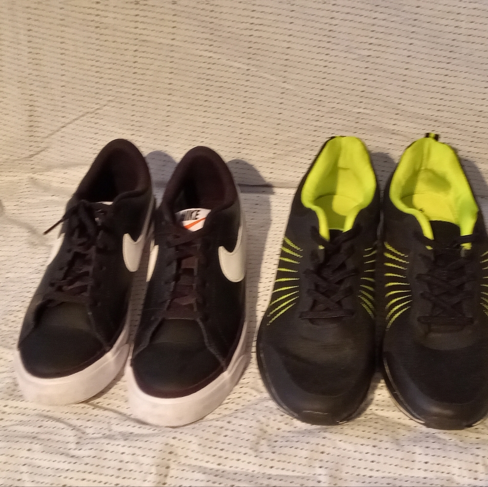 Boys Leather Nike PLUS FREE pair